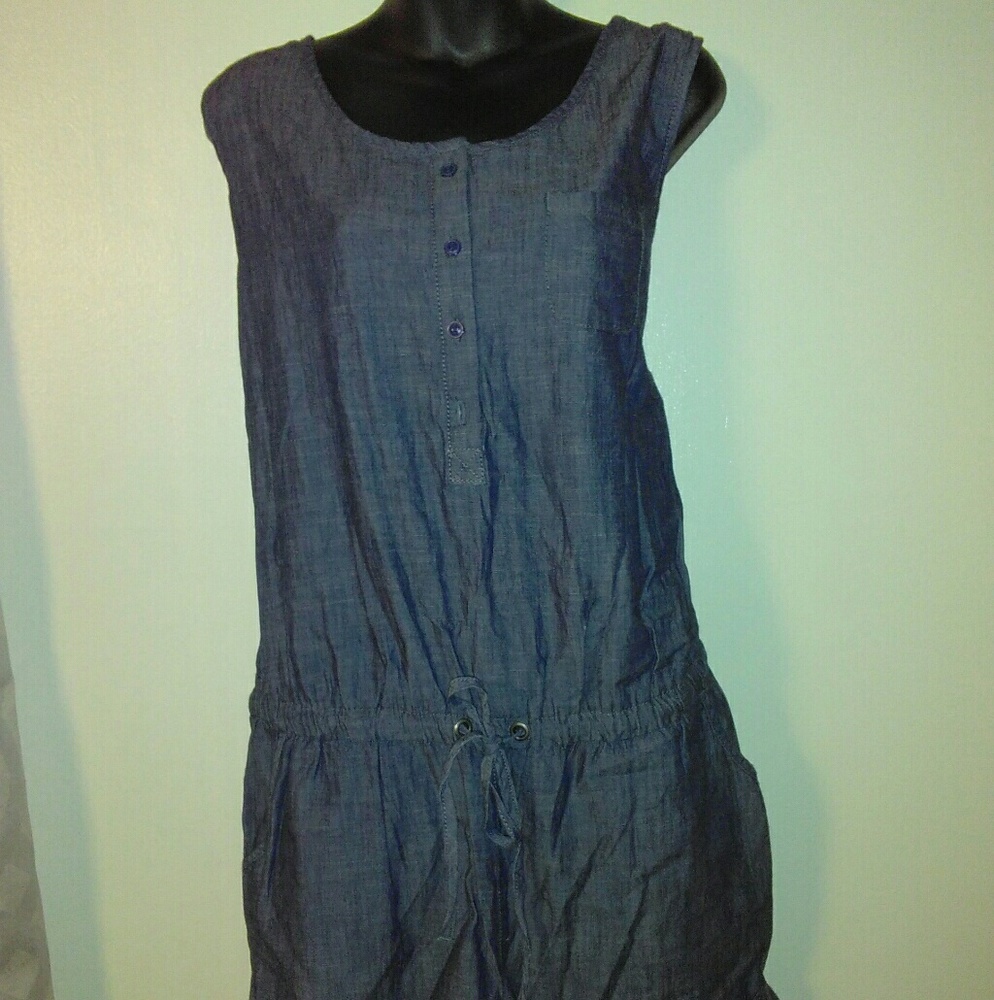 Denim romper